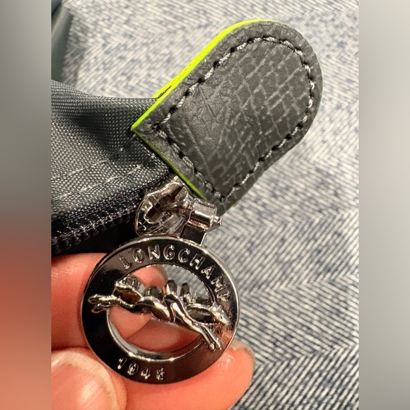 Longchamp Le Pliage Green Medium Nylon Tote Bag | color: graphite - Picture 6 of 10